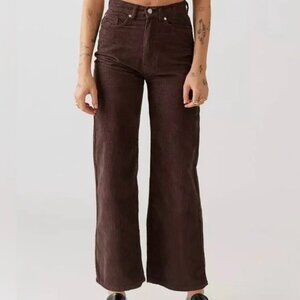 BDG High & Wide Brown Corduroy Wide Leg Pants Size 30 NWOT